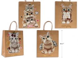 SAC CADEAU LARGE - DESIGN CHATS ASST